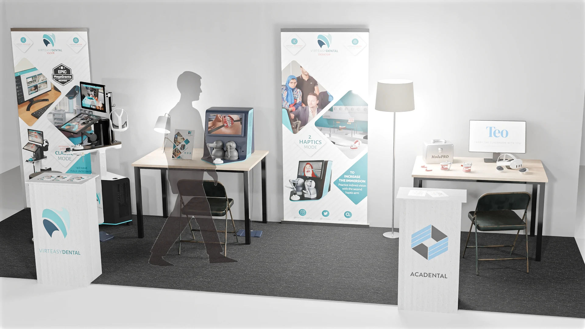 Virteasy Dental simulator — front view